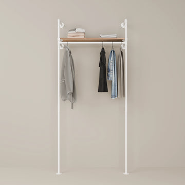 KIM 1 OAK – 1 øverste hylde | hvid