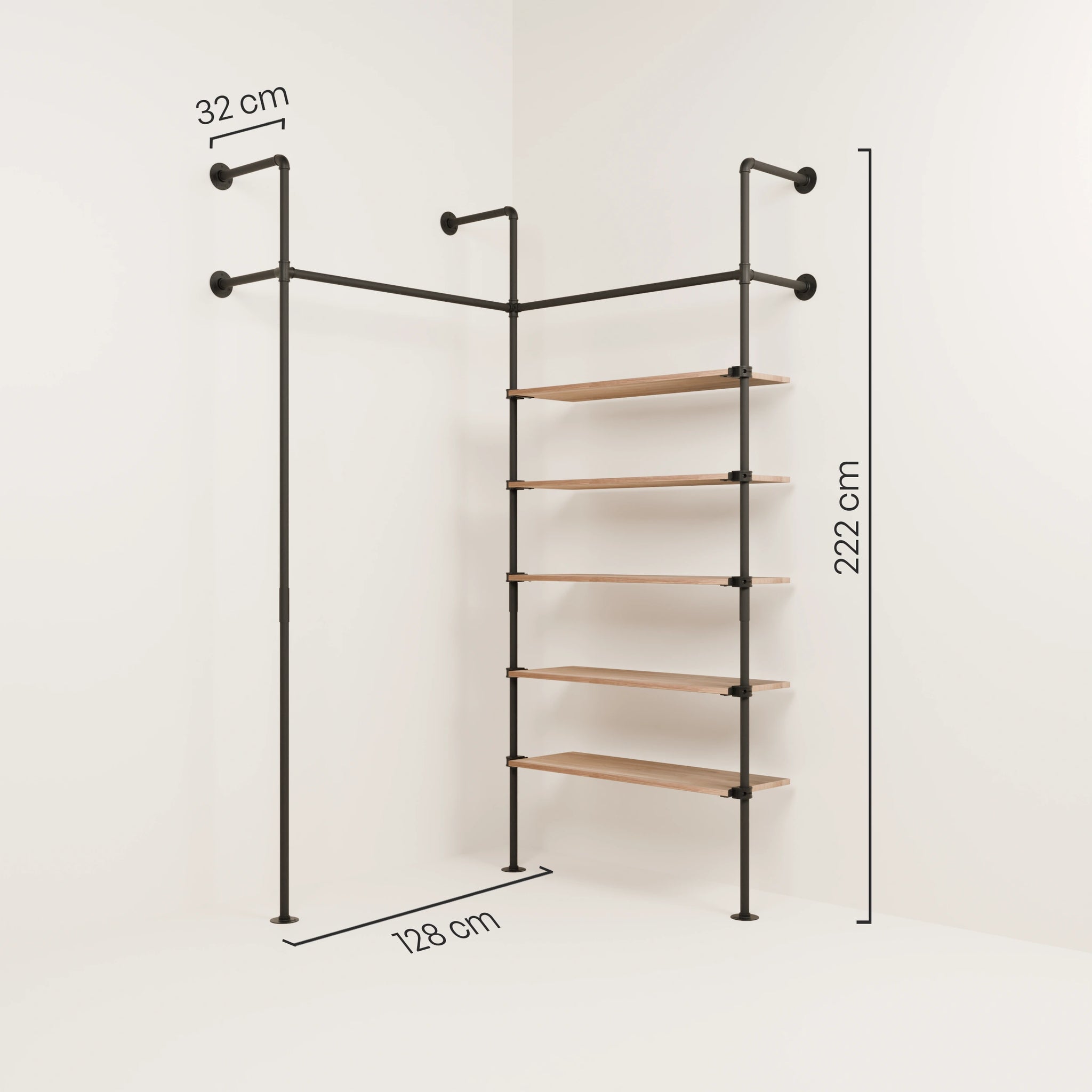 KIM EDGE 2 OAK – 5 shelves