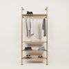 KIM 1 OAK – 4 shelves | gold