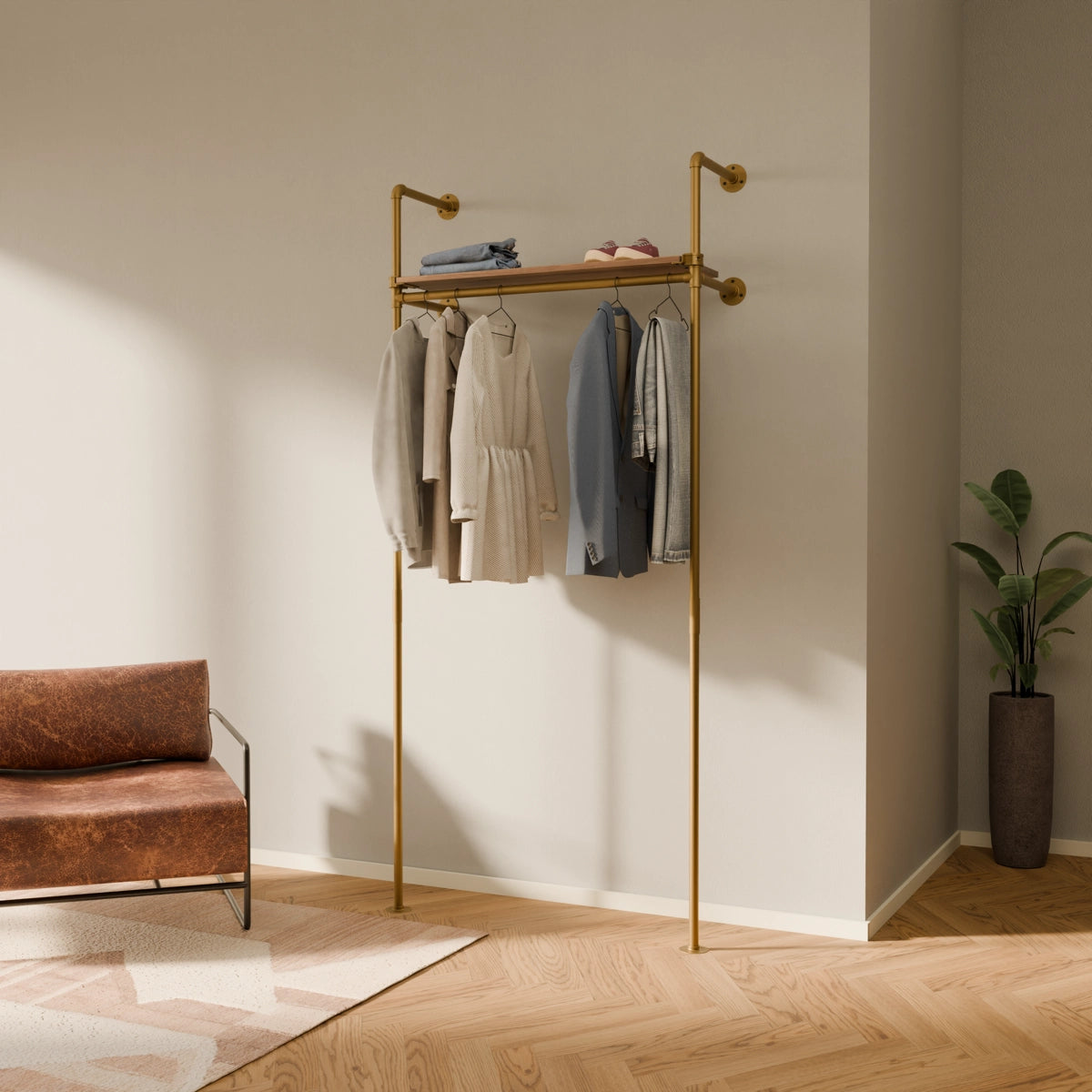 KIM 1 OAK – 1 øverste hylde | guld