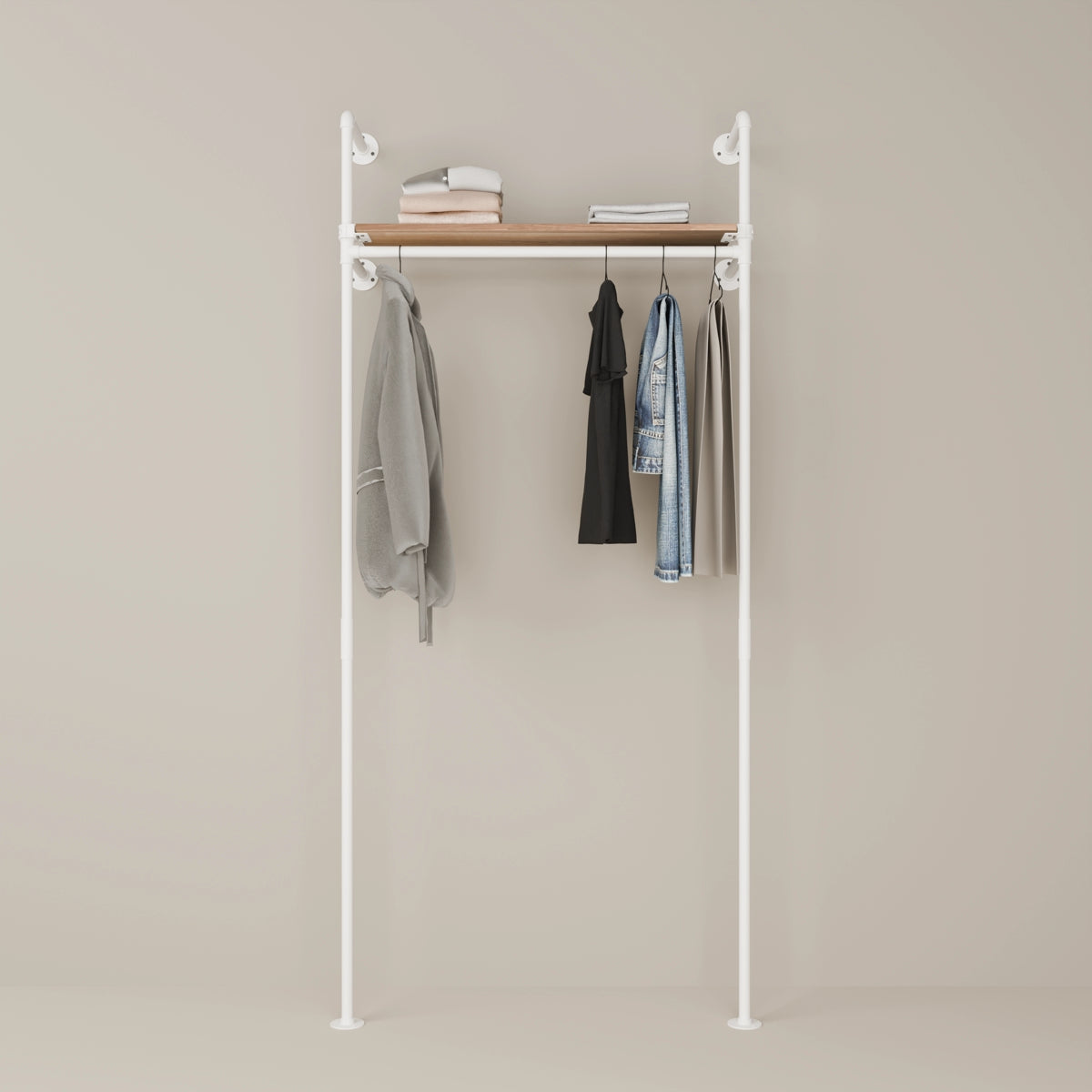 KIM 1 OAK – 1 øverste hylde | hvid