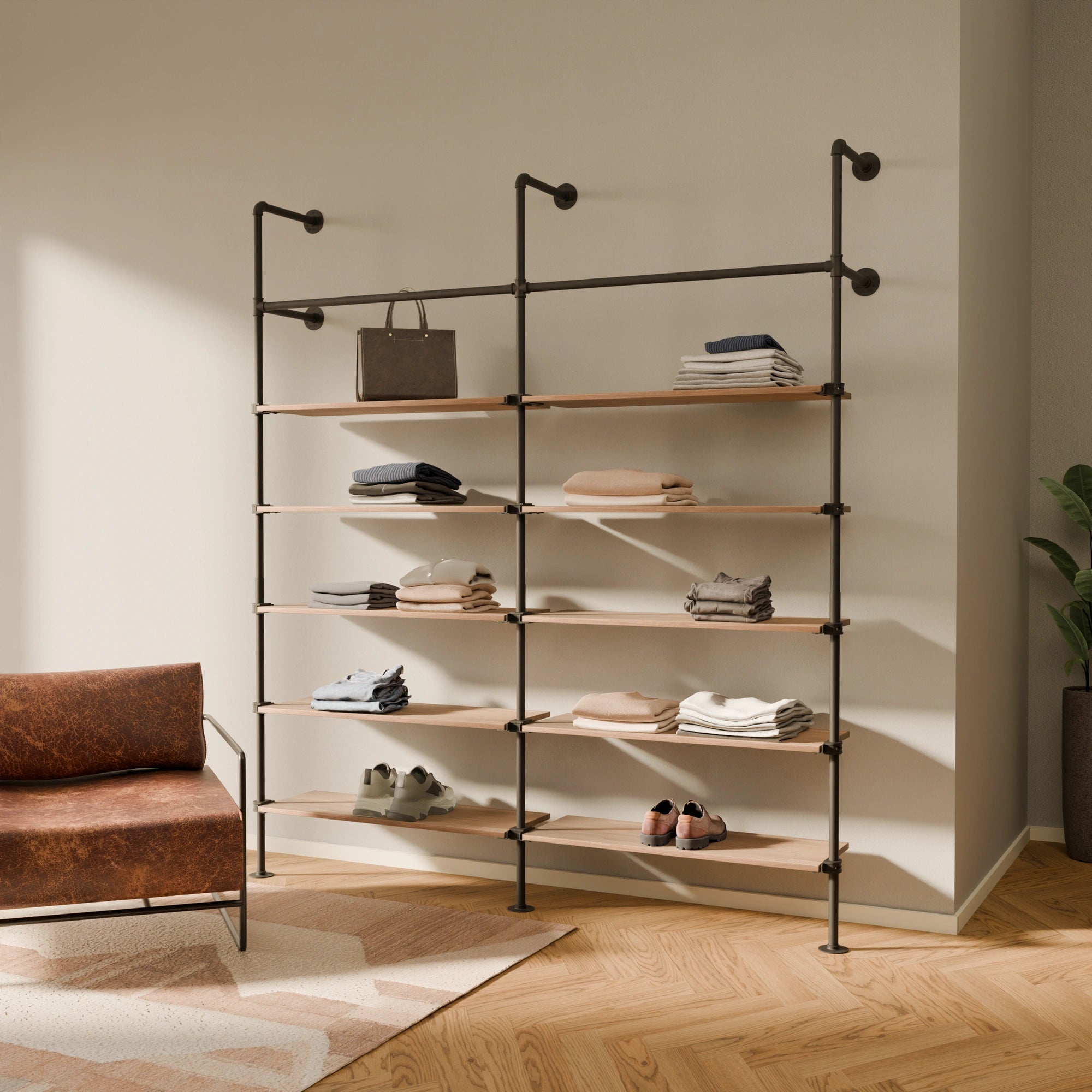 KIM 2 OAK – 10 shelves