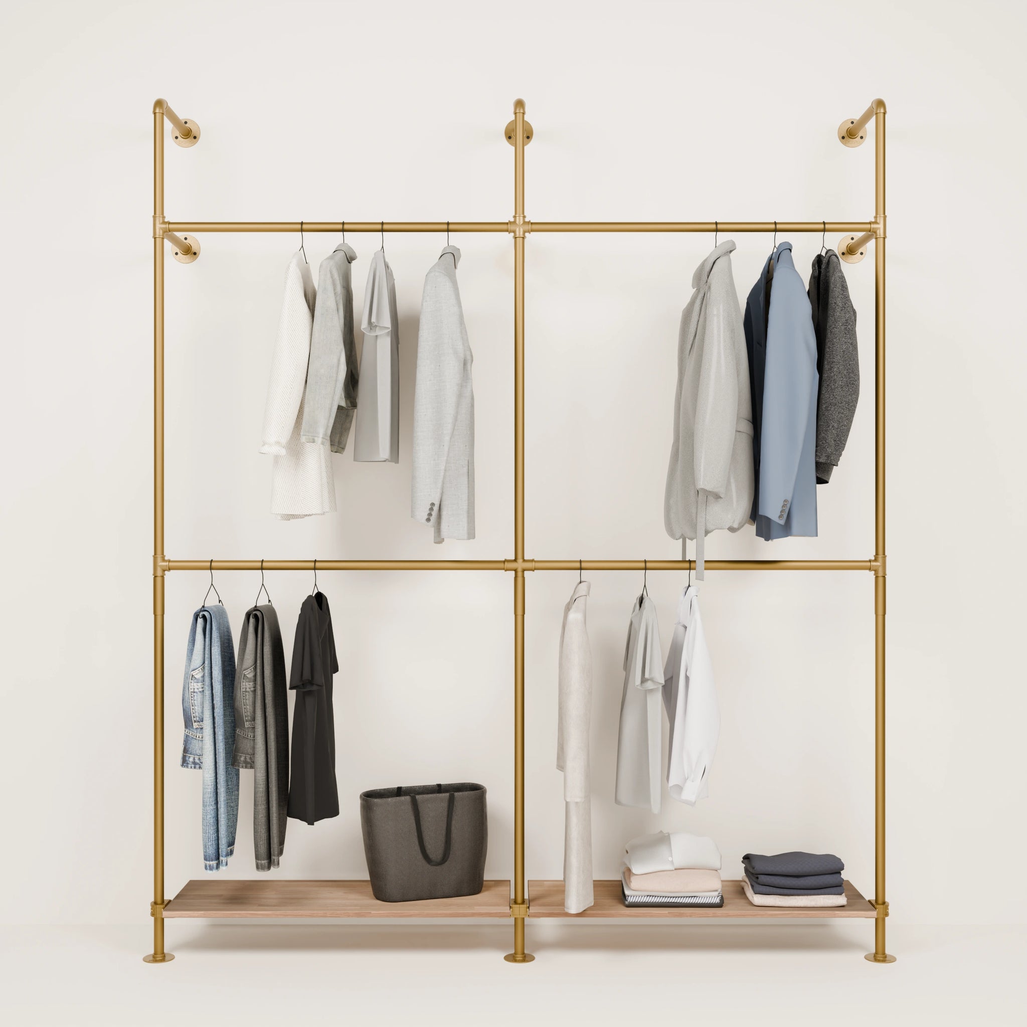 KIM DOUBLE 2 OAK – 2 hylder under | guld