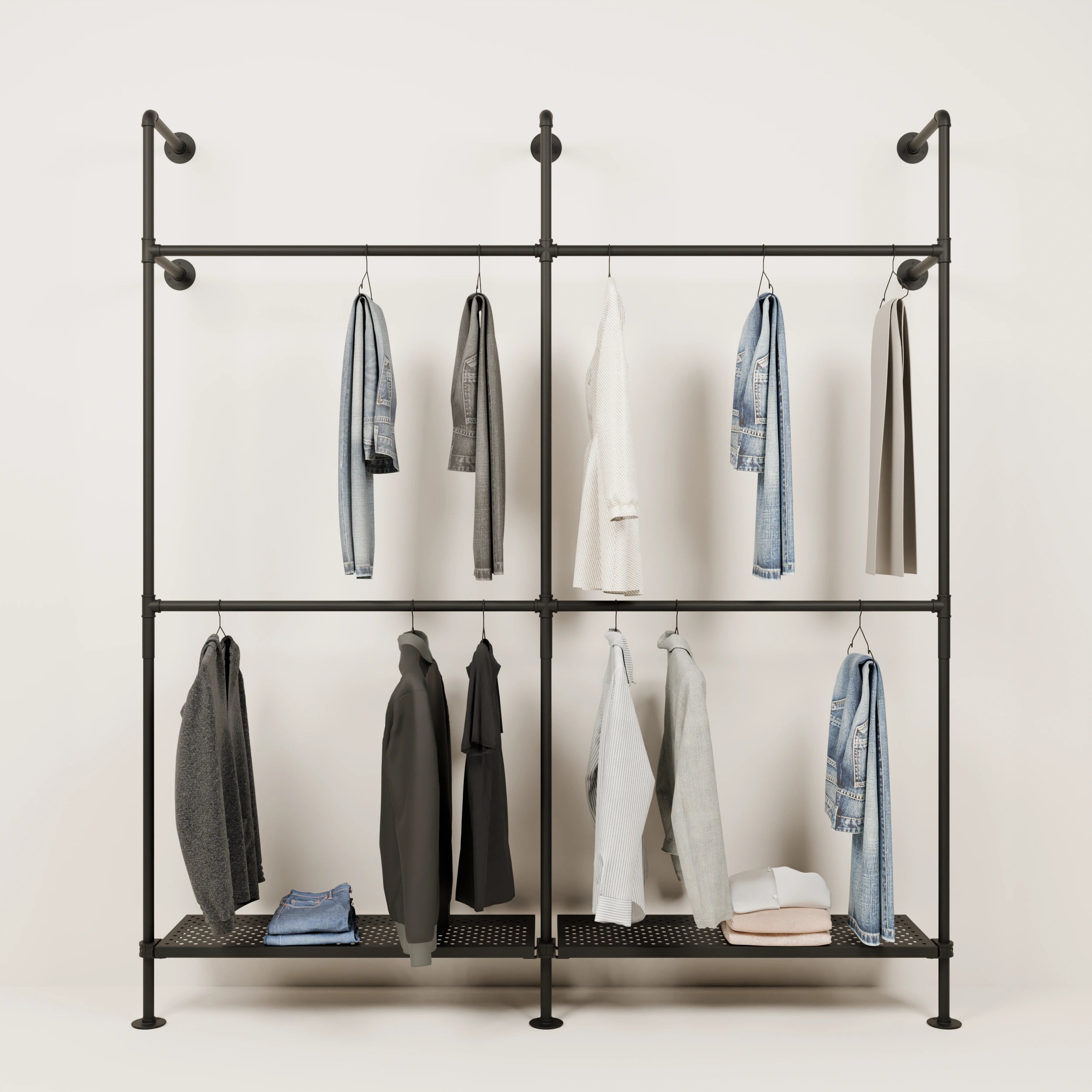 KIM DOUBLE 2 METAL – 2 hylder i bunden