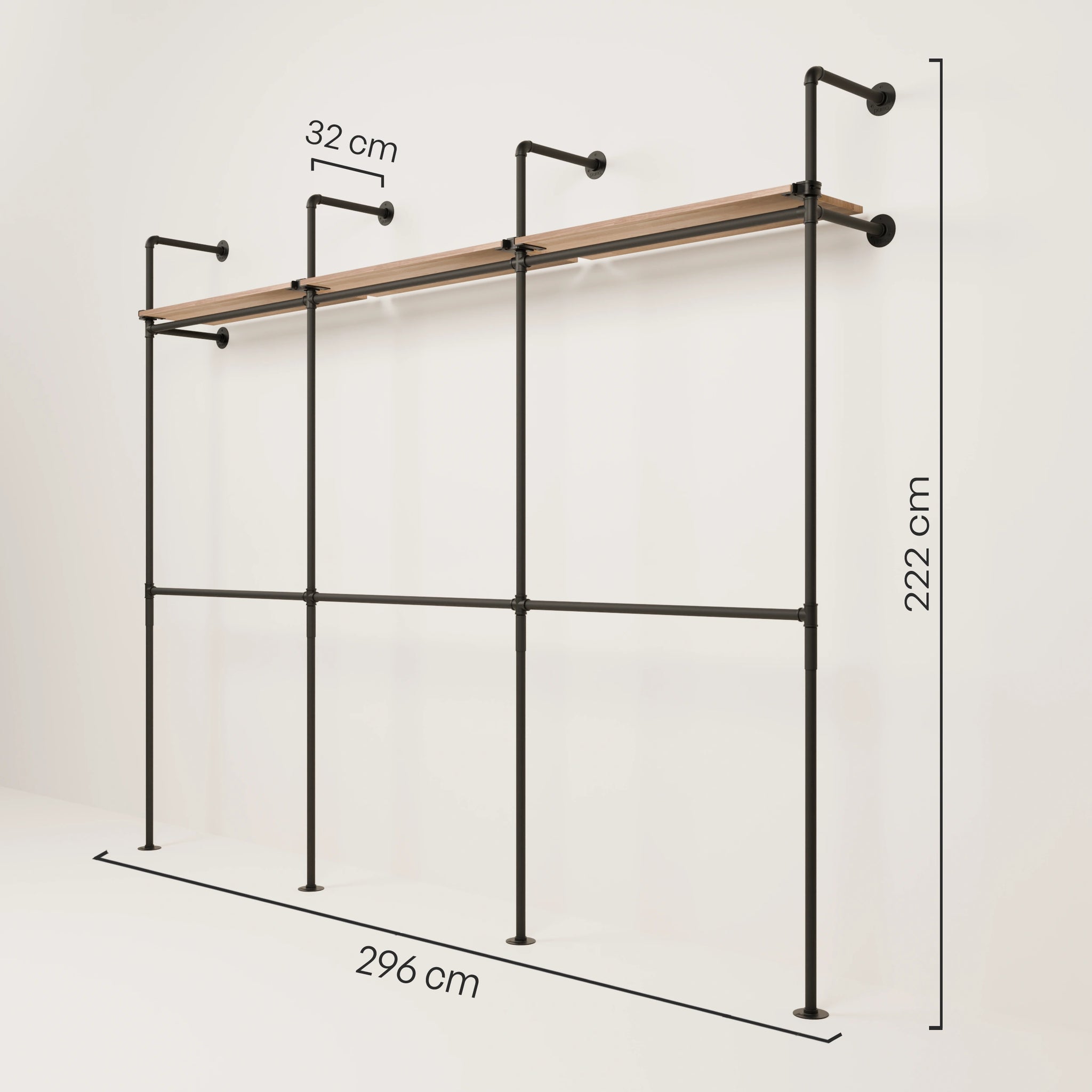 KIM DOUBLE 3 OAK – 3 top shelves