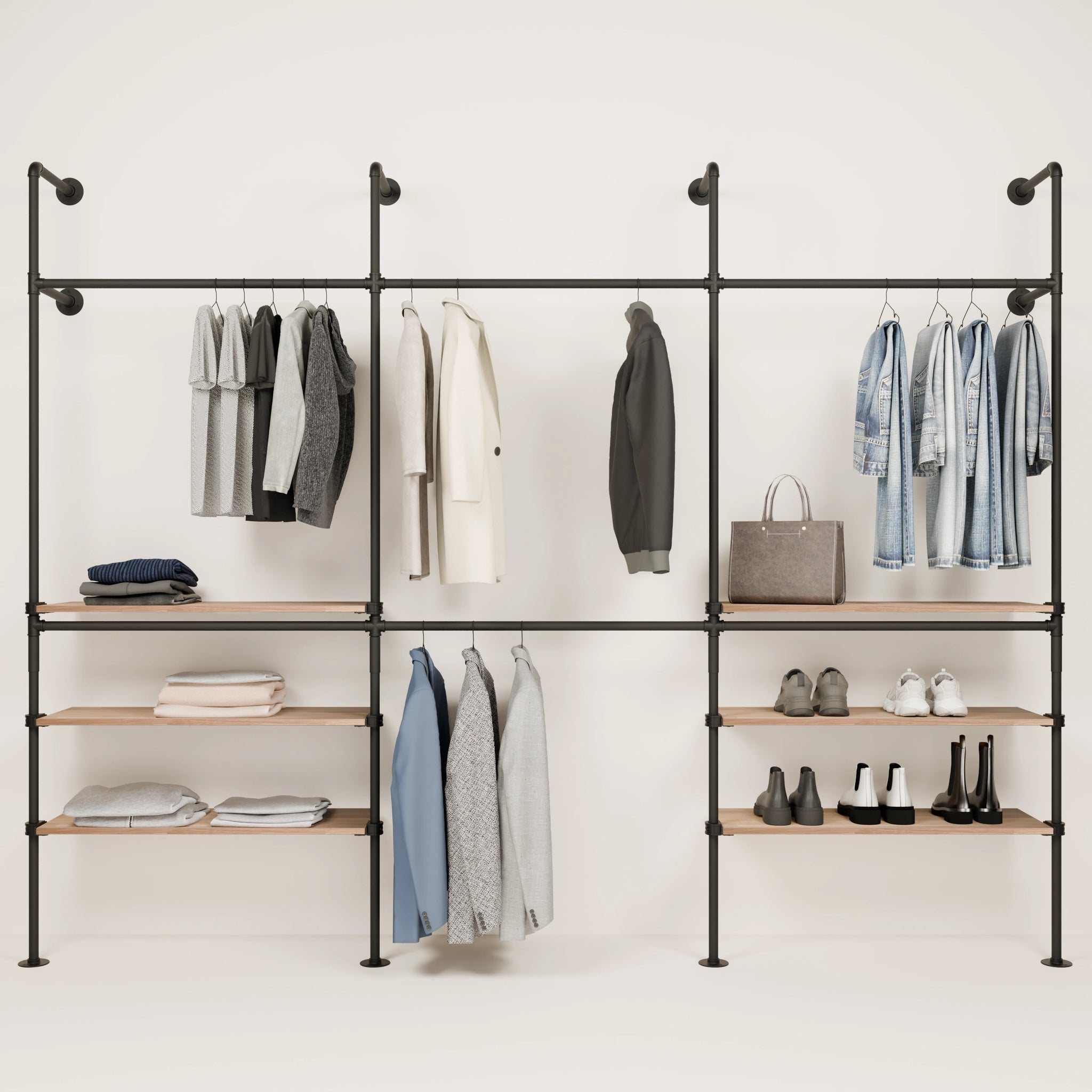 KIM DOUBLE 3 OAK –  6 external shelves