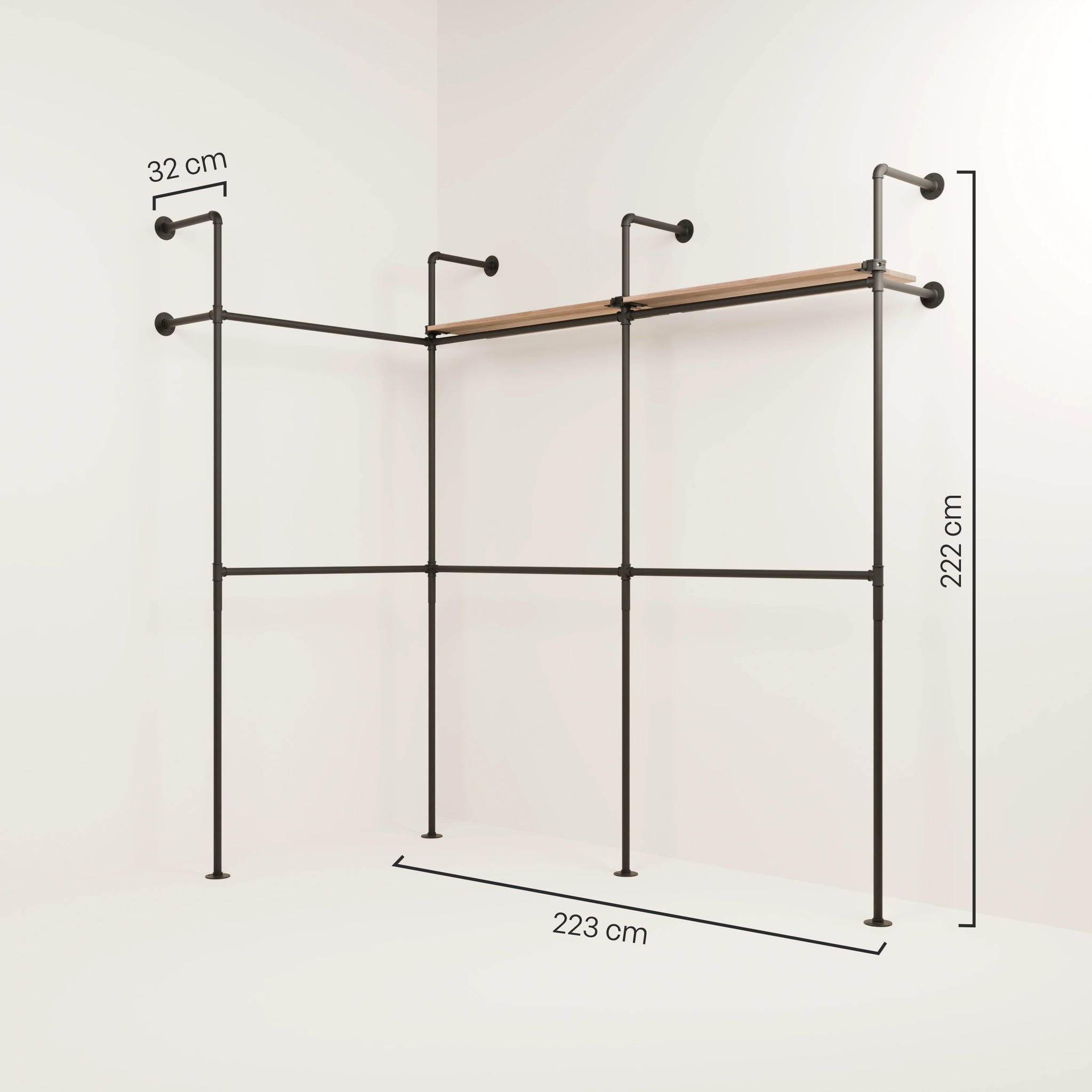 KIM EDGE DOUBLE 3 OAK – 2 shelves