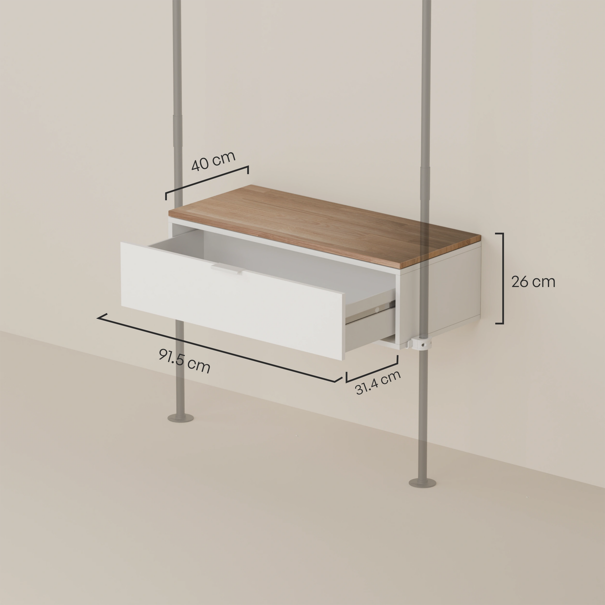 LIV 1 – Chest of drawers | 1 drawer to hang in