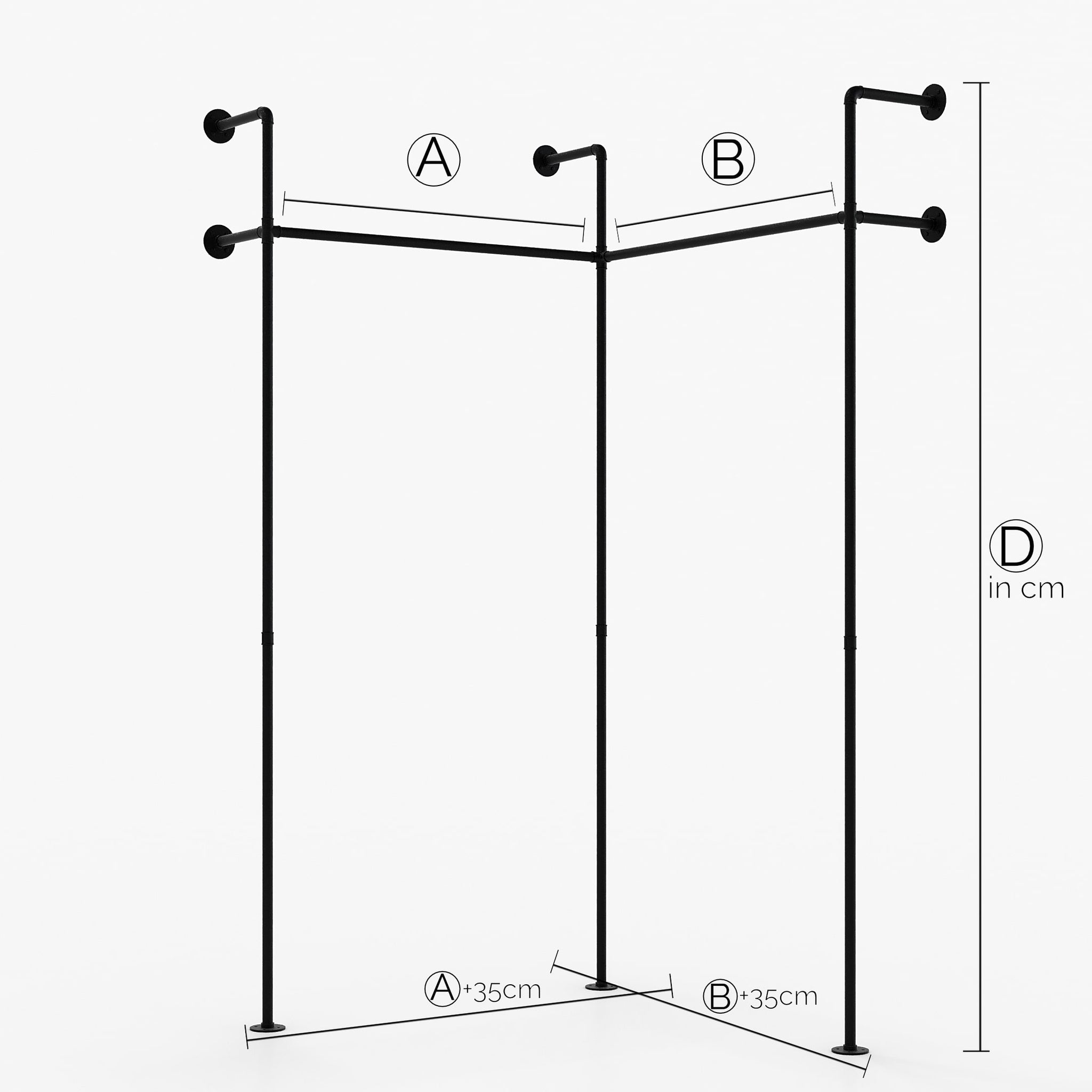 Fabrication sur mesure – KIM II EDGE – Armoire industrielle | Design industriel | tubes noirs